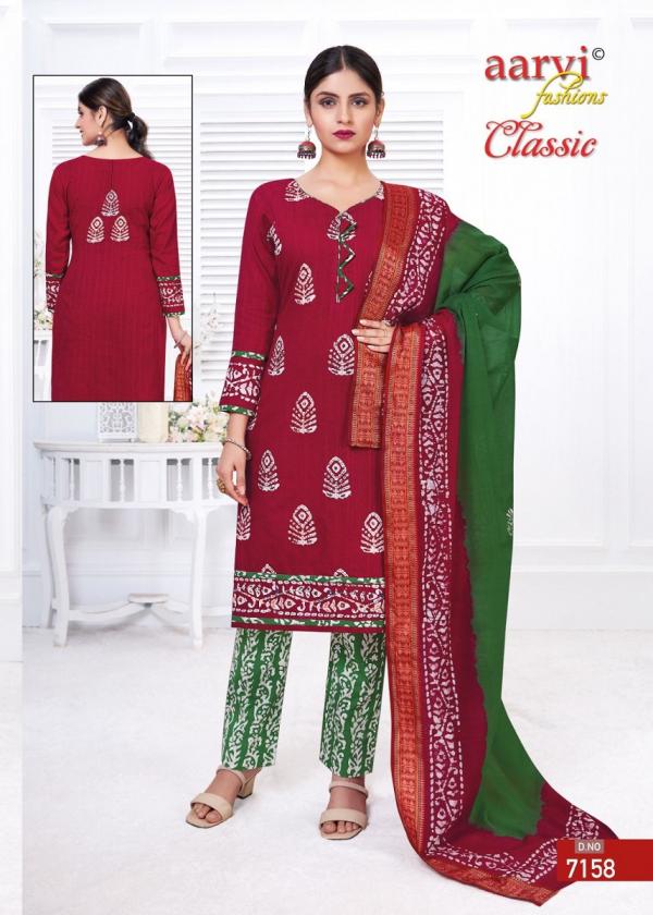 Aarvi Classic Vol-4 Cototn Exclusive Designer Dress Material